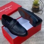 Salvatore Ferragamo Black Leather Loafers for Men - Luxury Italian Shoes