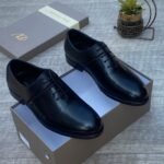 Dior Black Leather Oxford Shoes for Men - Elegant Formal Footwear