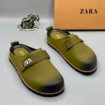 Olive Green Strap Half Shoe for Men