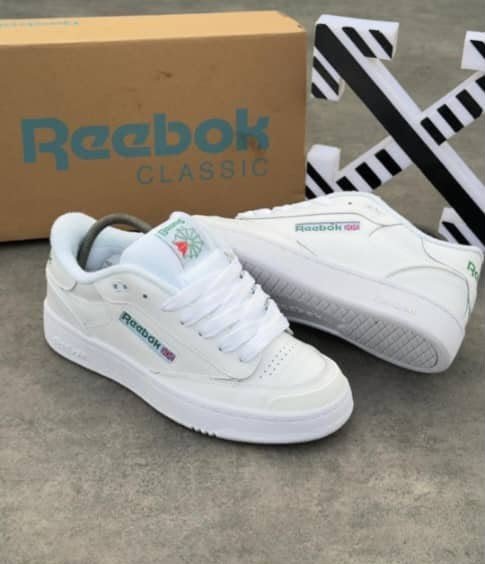 root-cj3Mm8.jpeg Reebok Classic White Luxury Sneakers with Vibrant Accents - Image 1