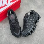 Nike Air Max 270 React Black Red Logo Sneakers