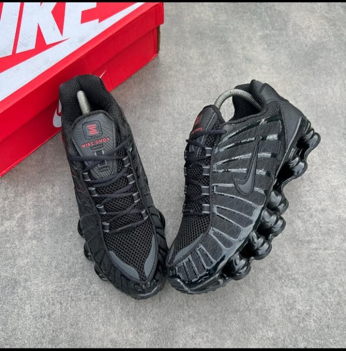 root-iHolmX.jpeg Nike Air Max 270 React Black Red Logo Sneakers - Image 1