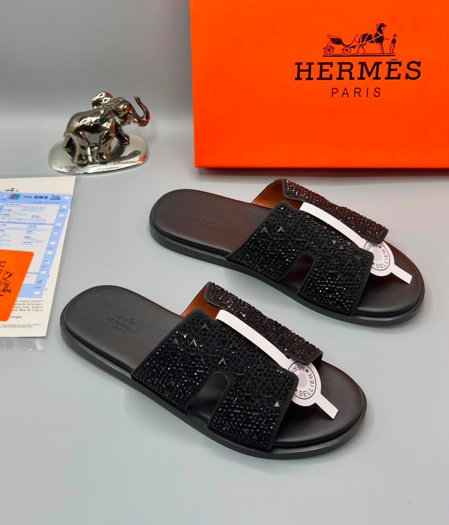 root-pWsHw6.jpeg Black Rhinestone Straps Slide Sandals - Image 1