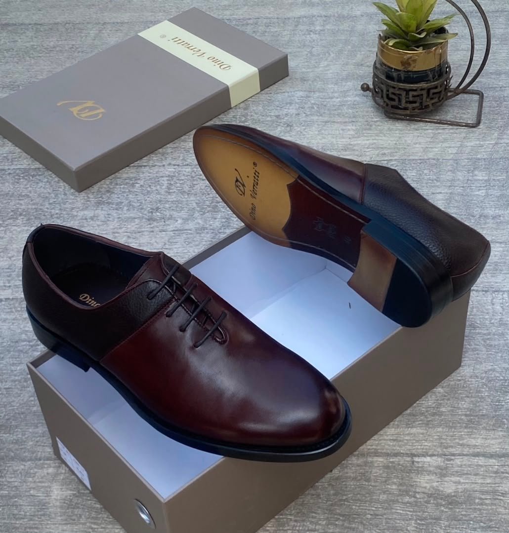 root-tEynme.jpeg Dark Brown Leather Oxford Shoes for Men - Premium Quality - Image 1